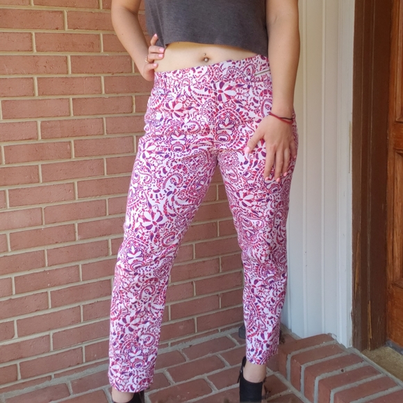 Colorful statement work capris - Picture 3 of 13